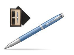 Parker IM Premium Blue CT Rollerball Pen  single wooden box Black Single Ecru