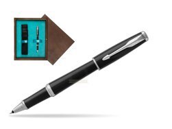 Parker Urban Black Cab CT Rollerball Pen  single wooden box  Wenge Single Turquoise