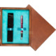 Single Wooden Box Mahoń Turquoise Single Wooden Box Mahoń Turquoise