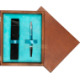 Single Wooden Box Mahoń Turquoise Single Wooden Box Mahoń Turquoise