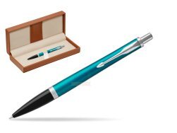 Parker Urban Vibrant Blue CT Ballpoint Pen  in classic box brown