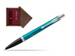 Parker Urban Vibrant Blue CT Ballpoint Pen  single wooden box  Wenge Single Maroon