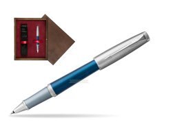 Parker Urban Premium Dark Blue CT Rollerball Pen  single wooden box  Wenge Single Maroon
