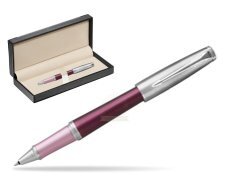 Parker Urban Premium Dark Purple CT Rollerball Pen  in classic box  black