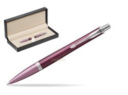 Parker Urban Premium Dark Purple CT Ballpoint Pen  in classic box  pure black