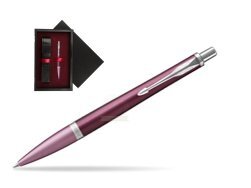 Parker Urban Premium Dark Purple CT Ballpoint Pen  single wooden box  Black Single Maroon