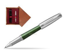 Parker Urban Premium Green CT Rollerball Pen  single wooden box Mahogany Single Maroon