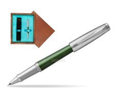Parker Urban Premium Green CT Rollerball Pen  single wooden box  Mahogany Single Turquoise