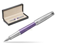 Parker Urban Premium Violet CT Fountain Pen   in classic box  black
