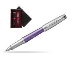 Parker Urban Premium Violet CT Rollerball Pen  single wooden box  Black Single Maroon
