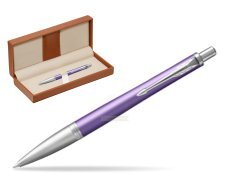 Parker Urban Premium Violet CT Ballpoint Pen  in classic box brown