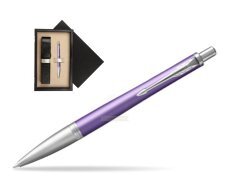 Parker Urban Premium Violet CT Ballpoint Pen  single wooden box Black Single Ecru