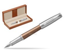 Parker Urban Premium Orange CT Fountain Pen   in classic box brown