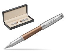 Parker Urban Premium Orange CT Fountain Pen   in classic box  pure black