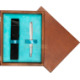 Single Wooden Box Mahoń Turquoise Single Wooden Box Mahoń Turquoise