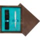 Single Wooden Box Wenge Turquoise Single Wooden Box Wenge Turquoise