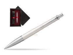 Parker Urban Premium Pearl Metal CT Ballpoint Pen  single wooden box  Black Single Maroon