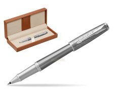 Parker Urban Premium Silvered Powder CT Rollerball Pen  in classic box brown