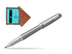 Parker Urban Premium Silvered Powder CT Rollerball Pen  single wooden box  Mahogany Single Turquoise
