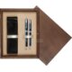 Double Wooden Box Wenge Ecru Double Wooden Box Wenge Ecru