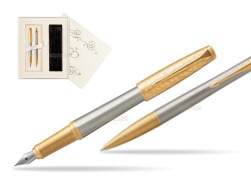 Parker Urban Premium Aureate Powder GT Fountain Pen + Ballpoint Pen in a Gift Box  Gift Box