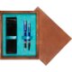 Double Wooden Box Mahoń Turquoise Double Wooden Box Mahoń Turquoise