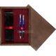 Double Wooden Box Wenge Maroon Double Wooden Box Wenge Maroon