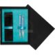 Double Wooden Box Black Turquoise Double Wooden Box Black Turquoise