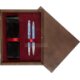 Double Wooden Box Wenge Maroon Double Wooden Box Wenge Maroon