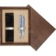 Double Wooden Box Wenge Ecru Double Wooden Box Wenge Ecru