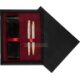 Double Wooden Box Black Maroon Double Wooden Box Black Maroon