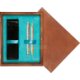 Double Wooden Box Mahoń Turquoise Double Wooden Box Mahoń Turquoise