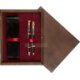 Double Wooden Box Wenge Maroon Double Wooden Box Wenge Maroon