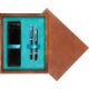 Double Wooden Box Mahoń Turquoise Double Wooden Box Mahoń Turquoise