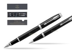 Parker IM Black CT 2016 Fountain Pen + Ballpoint Pen in a Gift Box