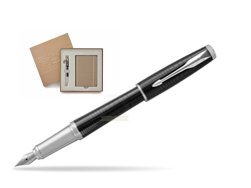 Parker Urban Premium New Ebony Metal CT Fountain Pen in a Gift Box