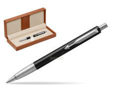 Parker Vector Standard Black Ballpoint Pen  in classic box brown