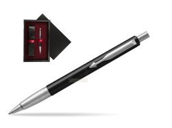 Parker Vector Standard Black Ballpoint Pen  single wooden box  Black Single Maroon