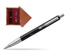 Parker Vector Standard Black Ballpoint Pen  single wooden box Mahogany Single Maroon