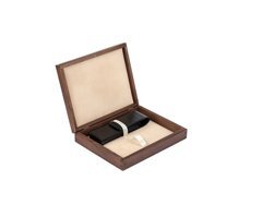 Double Wooden box ecru wenge