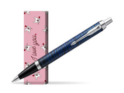 Parker IM Blue Origin Special Edition Ballpoint Pen in cover Sweet Rose