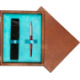 Single Wooden Box Mahoń Turquoise Single Wooden Box Mahoń Turquoise