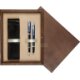 Double Wooden Box Wenge Ecru Double Wooden Box Wenge Ecru