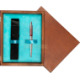 Single Wooden Box Mahoń Turquoise Single Wooden Box Mahoń Turquoise