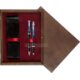Double Wooden Box Wenge Maroon Double Wooden Box Wenge Maroon