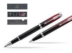 Parker set IM Red Ignite Special edition Rollerball  Pen + ballpoint pen