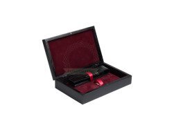 Single Wooden box maroon black