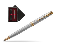 Parker Sonnet Fougere GT Ballpoint Pen  single wooden box  Black Single Maroon