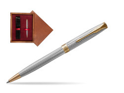 Parker Sonnet Fougere GT Ballpoint Pen  single wooden box Mahogany Single Maroon