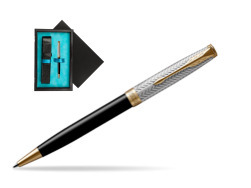 Parker Sonnet Fougère & Black GT Ballpoint Pen  single wooden box  Black Single Turquoise
